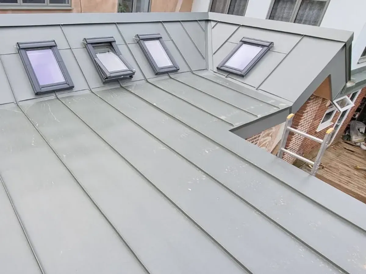 Zinc roofing project