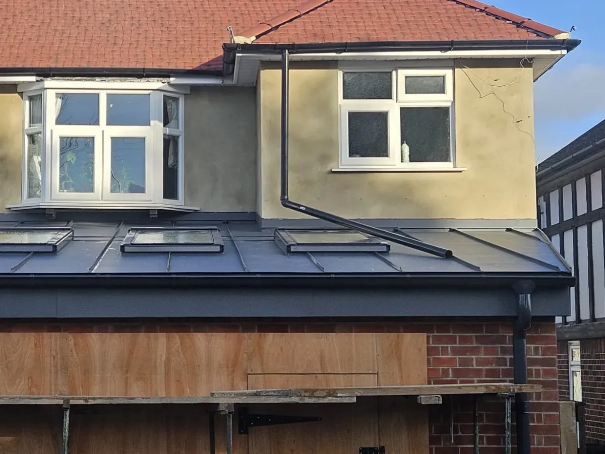 Steel roofing project