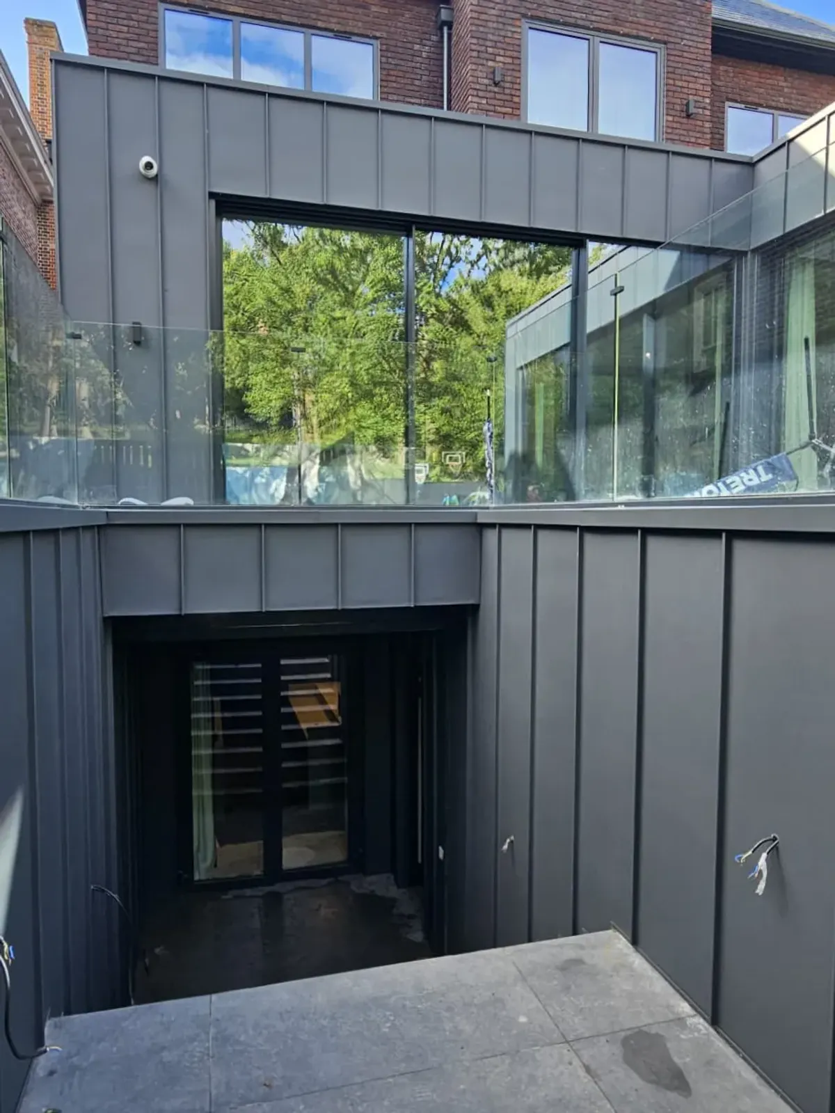 Steel roofing project