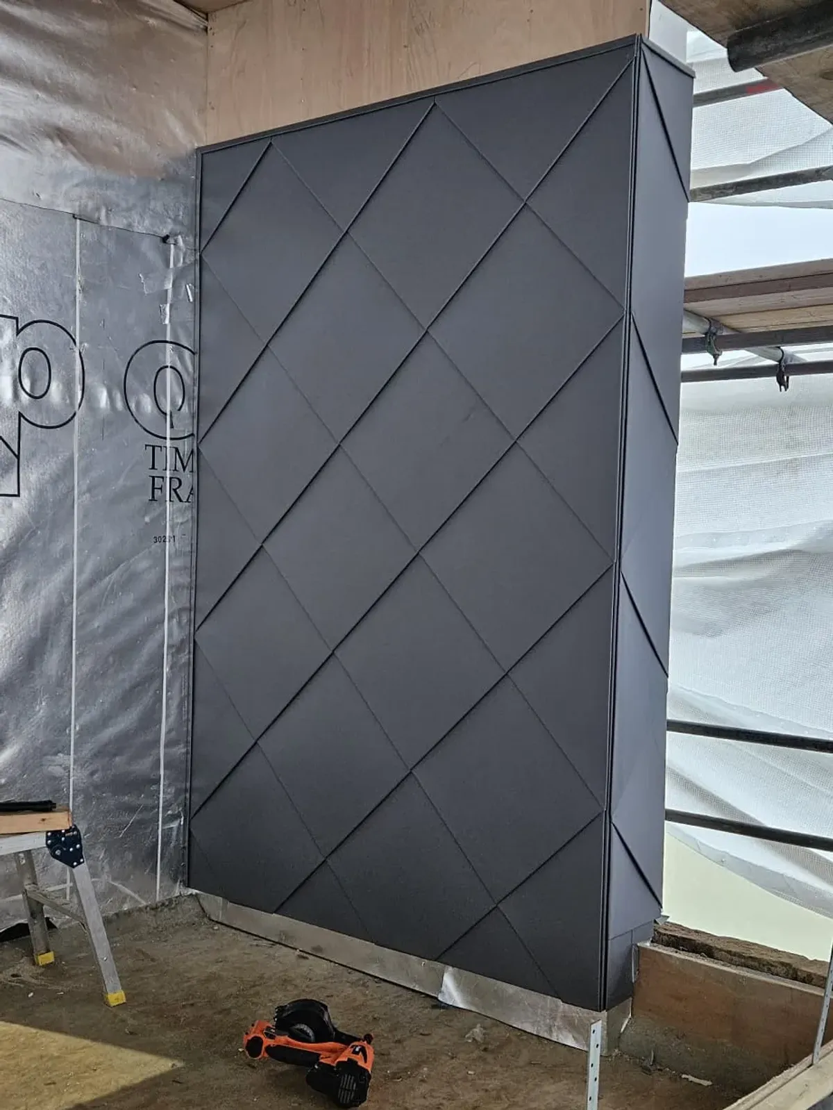 Steel roofing project