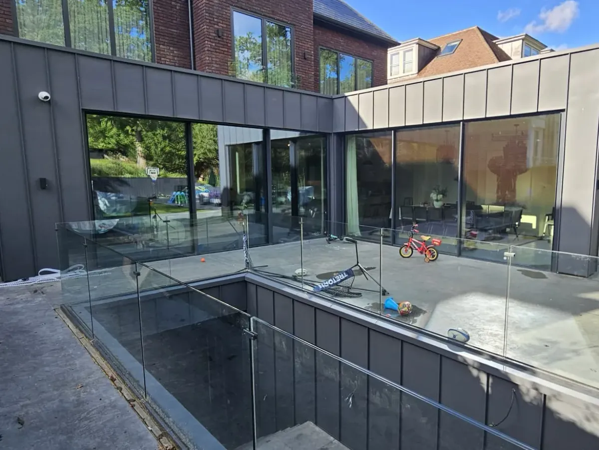 Steel roofing project