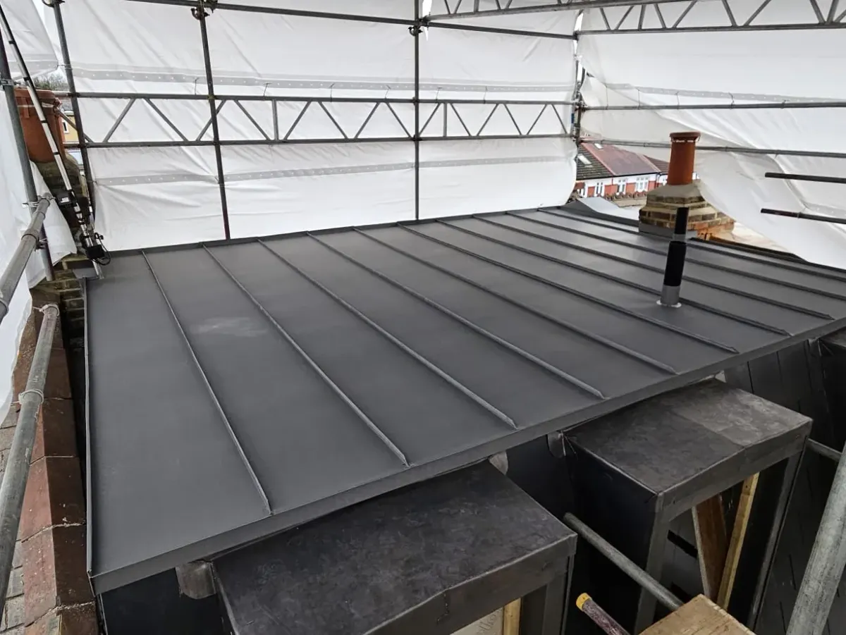 Zinc roofing project