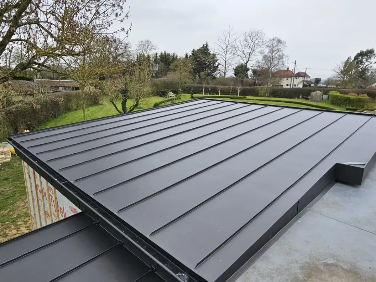 Zinc roofing project