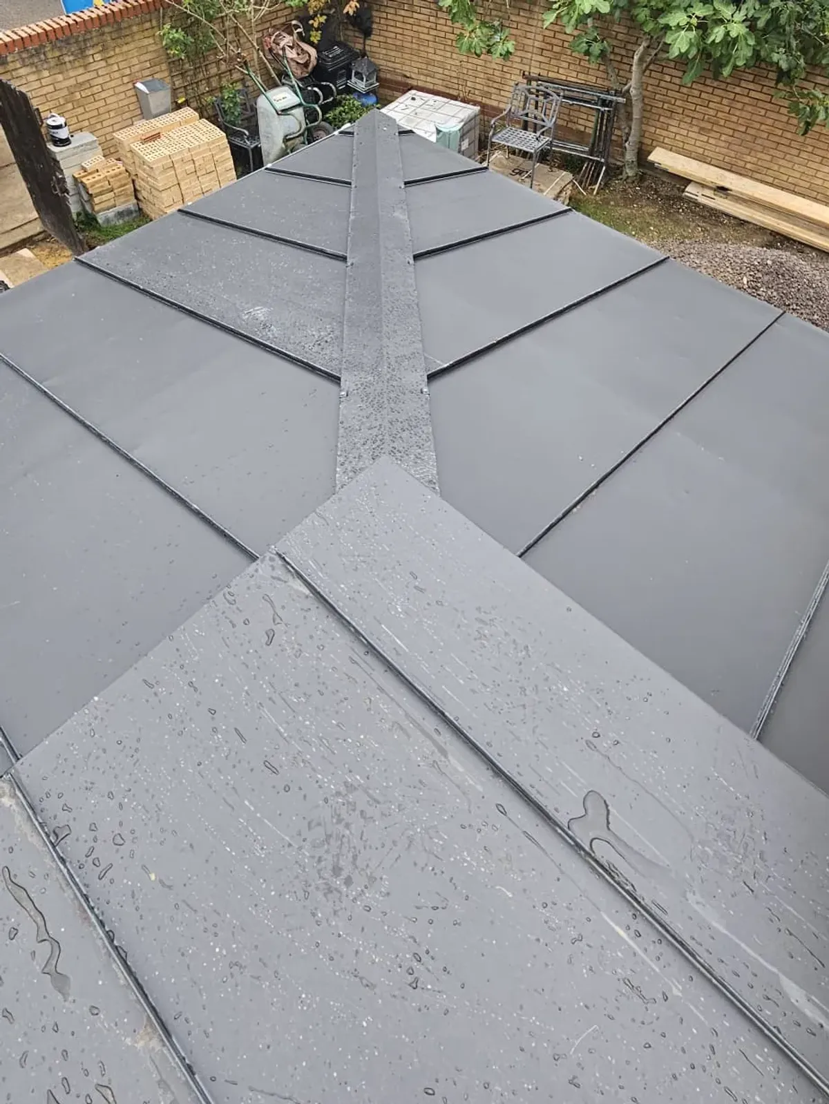 Zinc roofing project